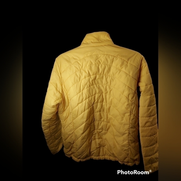 Lands end Med yellow women's puffer zip coat - Picture 11 of 11